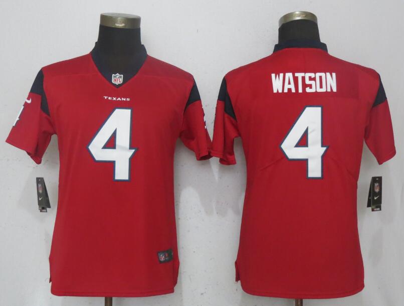 Women Houston Texans #4 Watson Red Vapor Untouchable Player NFL Jerseys->new york giants->NFL Jersey